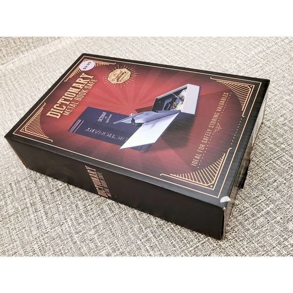 Dictionary Metal Book Safe With Key Lock Portable Metal Safe Box Secret Hidden - Picture 2 of 7